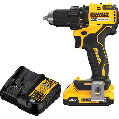 Ensemble de perceuse-visseuse sans fil et sans balai, Lithium-ion, 20 V, Mandrin 1/2" Groupe Belzile Dickner