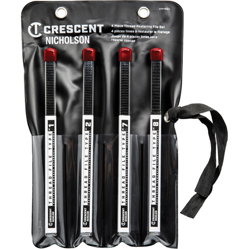 4-Piece Thread Restoring File Set, Square, 9" Groupe Belzile Dickner