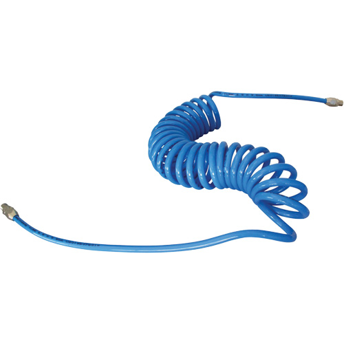 MAXAIR Coiled Hose, Air, 1/4" ID x 50' L, Polyurethane Groupe Belzile Dickner