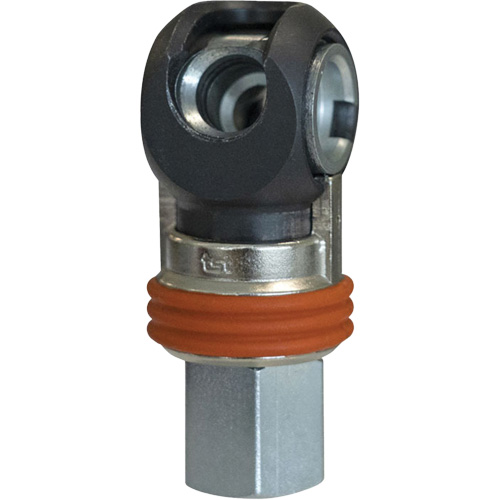 Raccord industriel rapide basculant TOPQUIK SC, Acier nickel&eacute;, 3/8", NPT femelle, 360 PSI Groupe Belzile Dickner