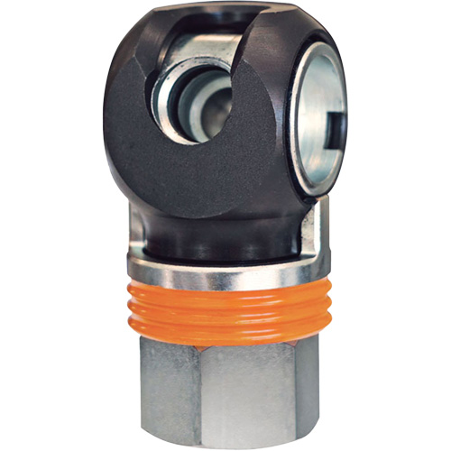 Raccord industriel rapide TOPQUIK SC, Acier nickel&eacute;, 1/2", NPT femelle, 359 PSI Groupe Belzile Dickner