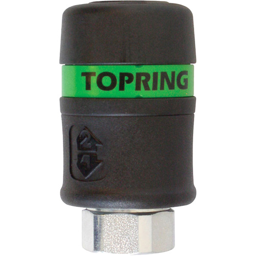 Raccord rapide TOPQUIK Ultraflo 7,8 mm, Composite en polyester, 3/8", NPT femelle, 174 PSI Groupe Belzile Dickner
