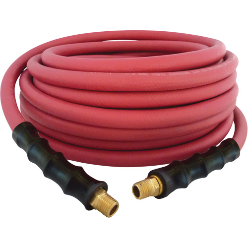 MAXPRO Rubber Hose, Air/Water, EPDM Rubber/Polyester, 3/8" dia. x 50', 300 psi, 1/4 NPT Groupe Belzile Dickner