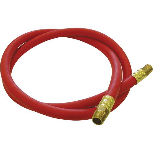 Hose Reel Connecting Hose, Air, EPDM Rubber, 1/2" dia. x 5', 300 psi, 1/2 NPT Groupe Belzile Dickner
