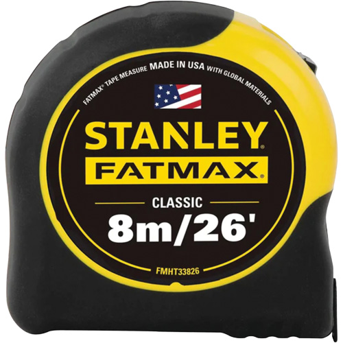 FATMAX&reg; Tape Measure, 1-1/4" x 26'/8 m, Imperial & Metric Graduations Groupe Belzile Dickner