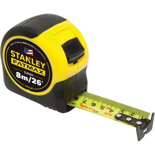 FATMAX&reg; Tape Measure, 1-1/4" x 26'/8 m, Imperial & Metric Graduations Groupe Belzile Dickner