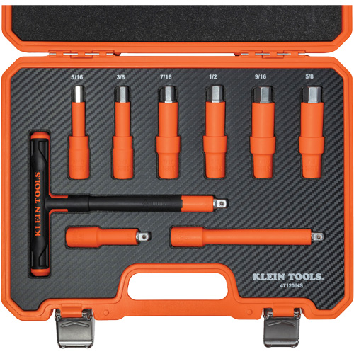 Insulated T-Handle & Hex Bit Set with Case, 1000 V, 9 Pcs Groupe Belzile Dickner