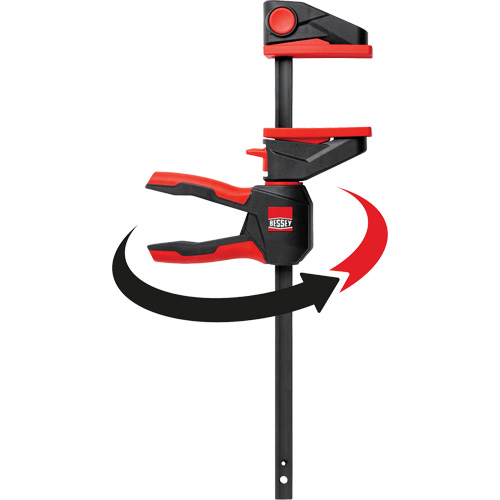 One-Hand Bar Trigger Clamps with 360° Rotating Handle, 4-1/2" (114.3 mm) Groupe Belzile Dickner