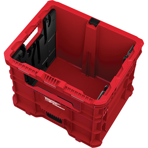 PACKOUT Wire Pulling XL Crate, 15-3/4" x 18-5/8" x 15", Black/Red Groupe Belzile Dickner