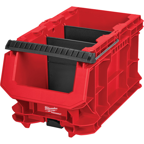 PACKOUT Compact Crate, 15-1/2" x 9-1/2" x 8-3/4", Black/Red Groupe Belzile Dickner