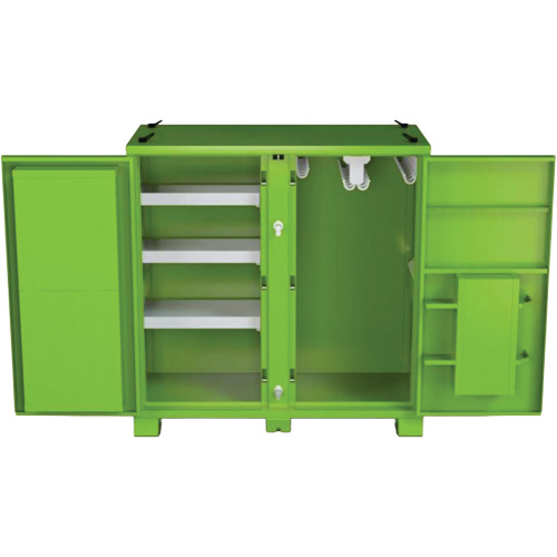 Onsite PPE Storage Cabinet, Steel, High-Visibility Lime Green Groupe Belzile Dickner