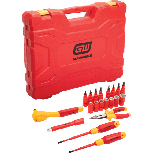 3/8" Drive VDE Insulated Tool Set, 1000 V, 20 Pcs Groupe Belzile Dickner