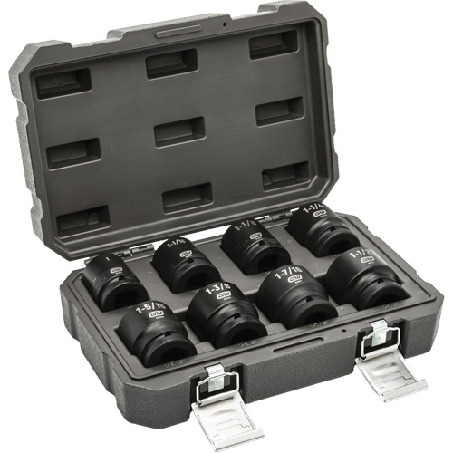 6-Point SAE Socket Set, 8 Pcs, Impact, 3/4" Drive Size Groupe Belzile Dickner