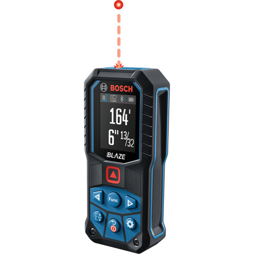 BLAZE Red Beam Laser Measure, 0' - 165' (0 m - 50.2 m) Range, Digital (Electronic) Groupe Belzile Dickner