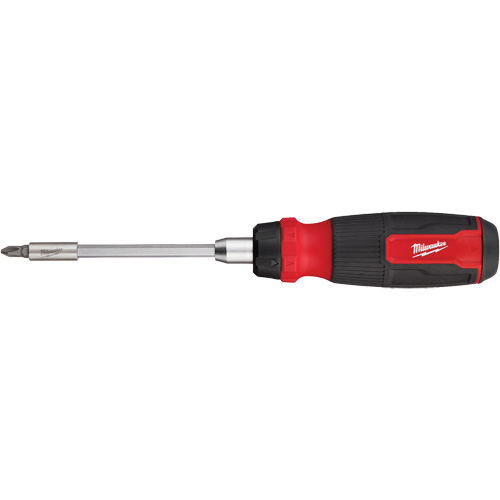 Tournevis &agrave; cliquet 14-en-1 &agrave; embouts multiples avec porte-embout de 1/4", 10-11/100" lo, Prise Coussin&eacute;e Groupe Belzile Dickner