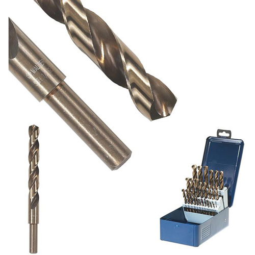 SST+ Reduced Shank Drill Bit, 17/32", High Speed Steel, 4-13/16" Flute, 135° Point Groupe Belzile Dickner