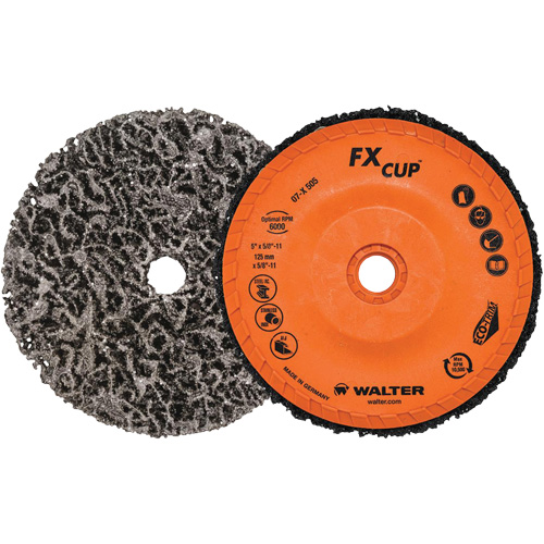 Brosse-boisseau FX, 4-1/2" dia., Oxyde d'aluminium Groupe Belzile Dickner