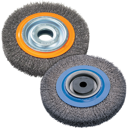 Brosse rotative, 8" dia., Fils 0,118", Arbre 1-1/4" Groupe Belzile Dickner