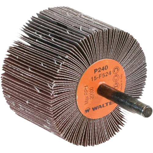 Flap Wheels-Coolcut Flap Wheels, Aluminum Oxide, 240 Grit, 2-1/2" x 1-1/2" x 1/4" Groupe Belzile Dickner
