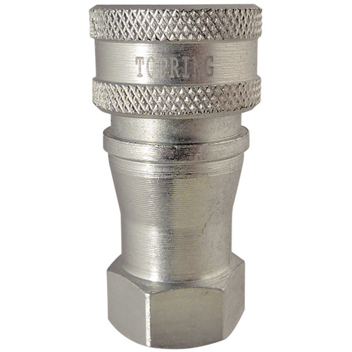 Hydraulic Quick Coupler - Steel Manual Coupler, Brass/Stainless Steel Groupe Belzile Dickner