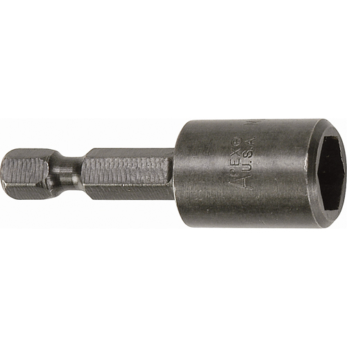 Tourne-&eacute;crou pour vis SAE de feuille m&eacute;tallique, Embout 5/16", Prise 1/4", 1-3/4" lo, Magn&eacute;tique Groupe Belzile Dickner