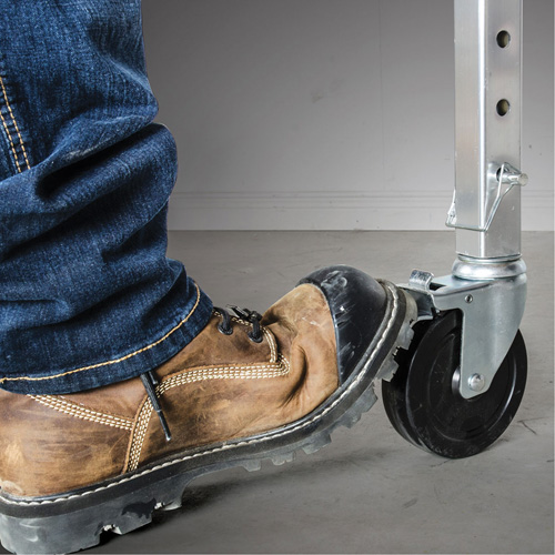 Mobile Work Scaffolding - Maxi Square Scaffolding, Aluminum Frame, 74" D x 75" H Groupe Belzile Dickner