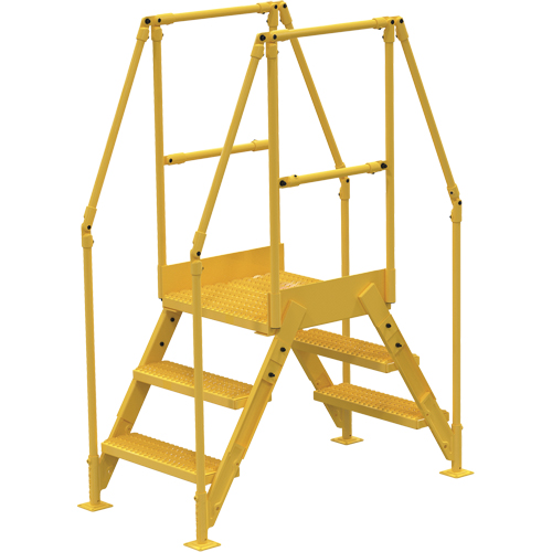 Crossover Ladder, 54-1/2" Overall Span, 30" H x 24" D, 24" Step Width Groupe Belzile Dickner