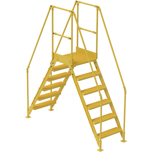 Crossover Ladder, 92" Overall Span, 60" H x 24" D, 24" Step Width Groupe Belzile Dickner
