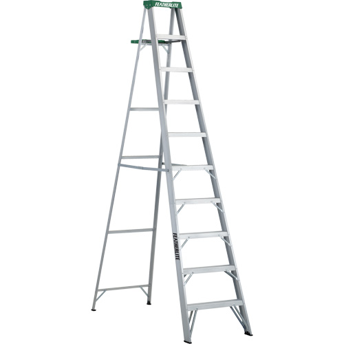 Commercial Duty Stepladders (2400 Series), 10', Aluminum, 225 lbs. Capacity, Type 2 Groupe Belzile Dickner
