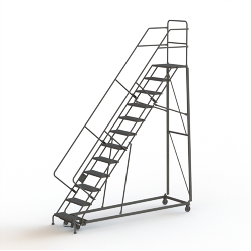 &eacute;chelles robustes en angle de s&eacute;curit&eacute;, 12 marches, Stri&eacute;, Inclinaison 50°, Hauteur 120" Groupe Belzile Dickner