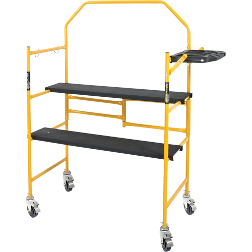 Jobsite Series 4' Safety Rail & Tool Shelf Scaffold Kit, Steel Frame, 49-1/2" D x 57-3/4" H Groupe Belzile Dickner