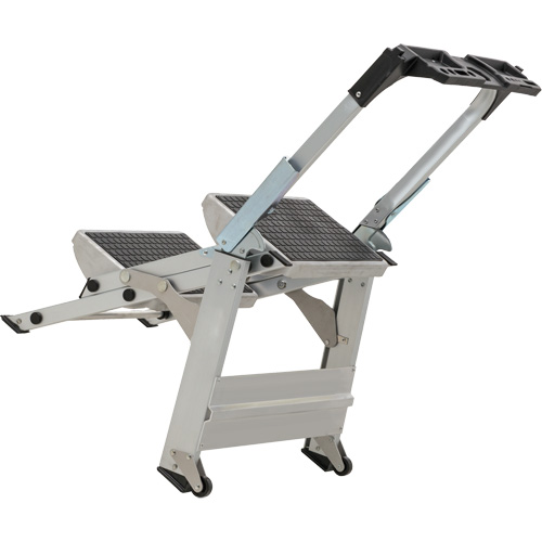 Tilt & Roll Step Stool Ladder, 2 Steps, 23" x 21" x 34.50" High Groupe Belzile Dickner