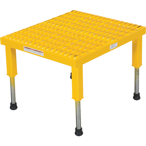 Plate-forme ajustable Step-Mate, 1 marche(s), 23-1/2" la x 19-9/16" lo x 16-1/2" h, Capacit&eacute; 500 lb Groupe Belzile Dickner