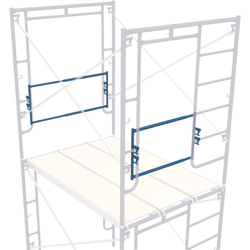 Adjustable End-Stop Scaffolding Guardrail, Guard Rail, 21" H Groupe Belzile Dickner