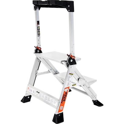 Jumbo Step Ladder, 1.5', Aluminum, 375 lbs. Capacity, Type 1AA Groupe Belzile Dickner