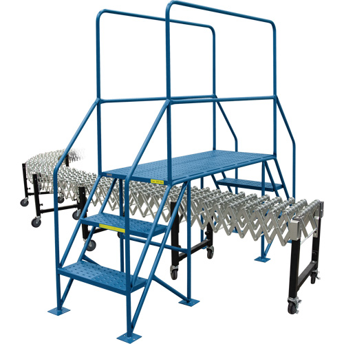 &eacute;chelles de liaison, 35-1/2" Port&eacute;e hors tout, 31-1/2" ha x 22" p, 22" Largeur de la marche Groupe Belzile Dickner