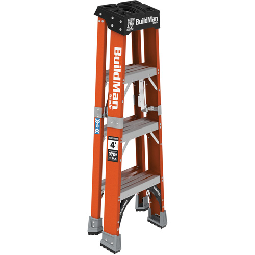 Step Ladder, 4', Fibreglass, 375 lbs. Capacity, Type 1AA Groupe Belzile Dickner