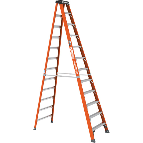 Step Ladder, 12', Fibreglass, 375 lbs. Capacity, Type 1AA Groupe Belzile Dickner