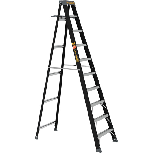 Step Ladder with Paint Tray, 10', Fibreglass, 250 lbs. Capacity, Type 1 Groupe Belzile Dickner