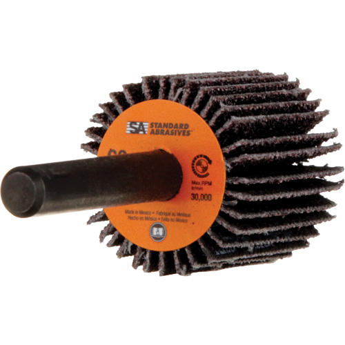 Standard Abrasives Flap Wheel, Aluminum Oxide, 60 Grit, 1" x 1" x 1/4" Groupe Belzile Dickner