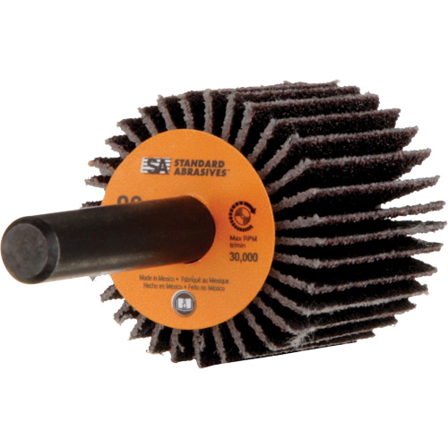 Meule &agrave; lamelles Standard Abrasives, Oxyde d'aluminium, Grain 80, 1" x 1" x 1/4" Groupe Belzile Dickner