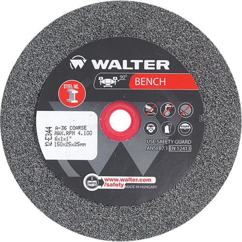 Bench Grinding Wheels, 6" x 1", 1" Arbor, 1 Groupe Belzile Dickner