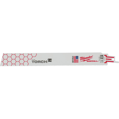 Lames The Torch Sawzall, Bim&eacute;tal, 10 Dents par pouce, 9" lo x 1" la Groupe Belzile Dickner