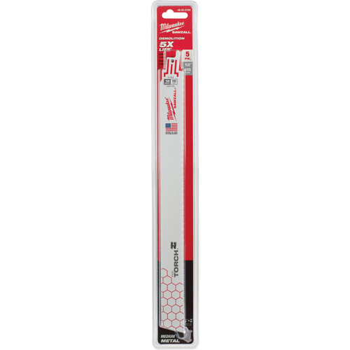 Lame The Torch Sawzall, Bim&eacute;tal, 18 Dents par pouce, 12" lo x 1" la Groupe Belzile Dickner