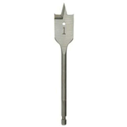 Flat Boring Bit, 7/16" Diameter, 1/4" Hex Shank, 6" Length Groupe Belzile Dickner