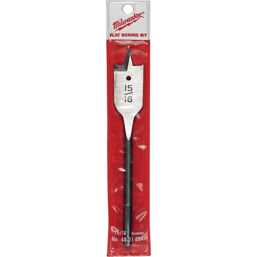 Flat Boring Bit, 15/16" Diameter, 1/4" Hex Shank, 6-1/8" Length Groupe Belzile Dickner