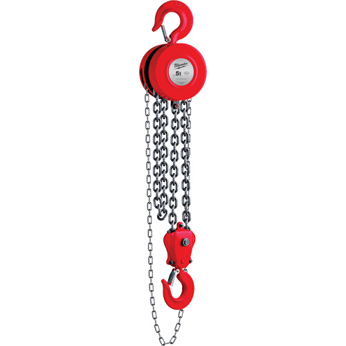 Chain Hoist, 8' Lift, 11023 lbs. (5 tons) Capacity Groupe Belzile Dickner