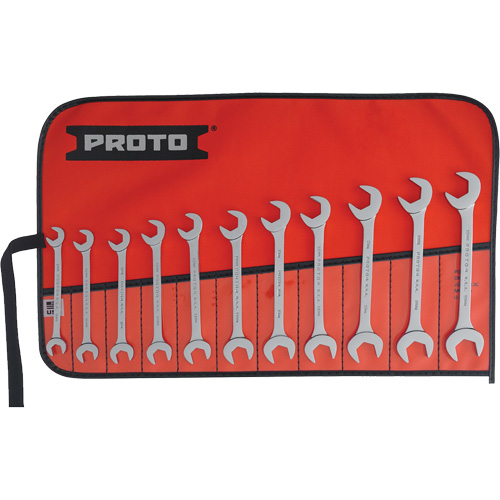 11-Piece Angled Open-End Wrench Set, Polished Groupe Belzile Dickner