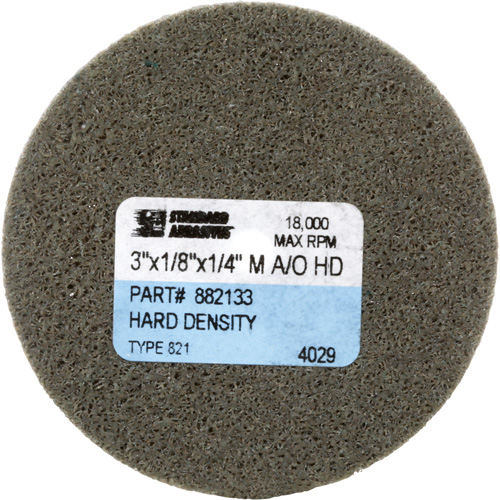 Disque unitaris&eacute; Standard Abrasives, 3" x 1/8", Arbre de 1/4", Grain de Moyen, Oxyde d'aluminium Groupe Belzile Dickner