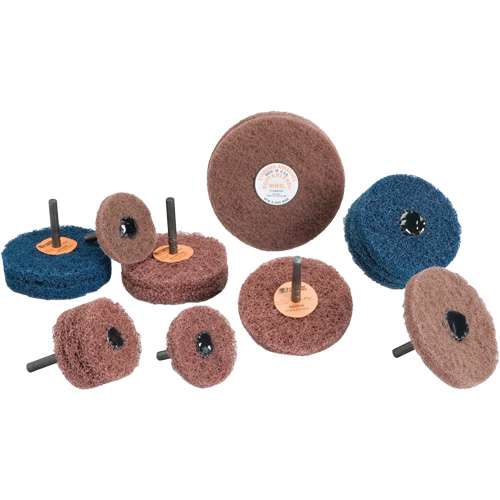 Meule Buff & Blend Standard Abrasives, 3" dia. x 1/4" la, Arbre 1/4", Oxyde d'aluminium Groupe Belzile Dickner